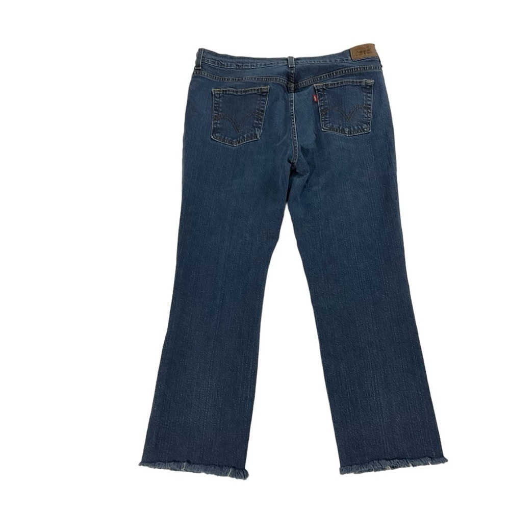 Levi’s 505 Women’s Straight Leg Jeans Size 12 Blue Raw Hem